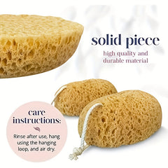 5 Pcs Exfoliating Bath Sponge Natural Seaweed Honeycomb Sponge
