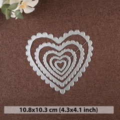 Heart Shape Metal Cutting Dies for Wedding Decor