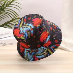 Men's Bright Abstract Pattern Fisherman Hat Outdoor Bucket Hat