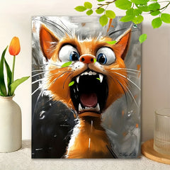 DIY Painting Kit Fierce Cat for Beginners