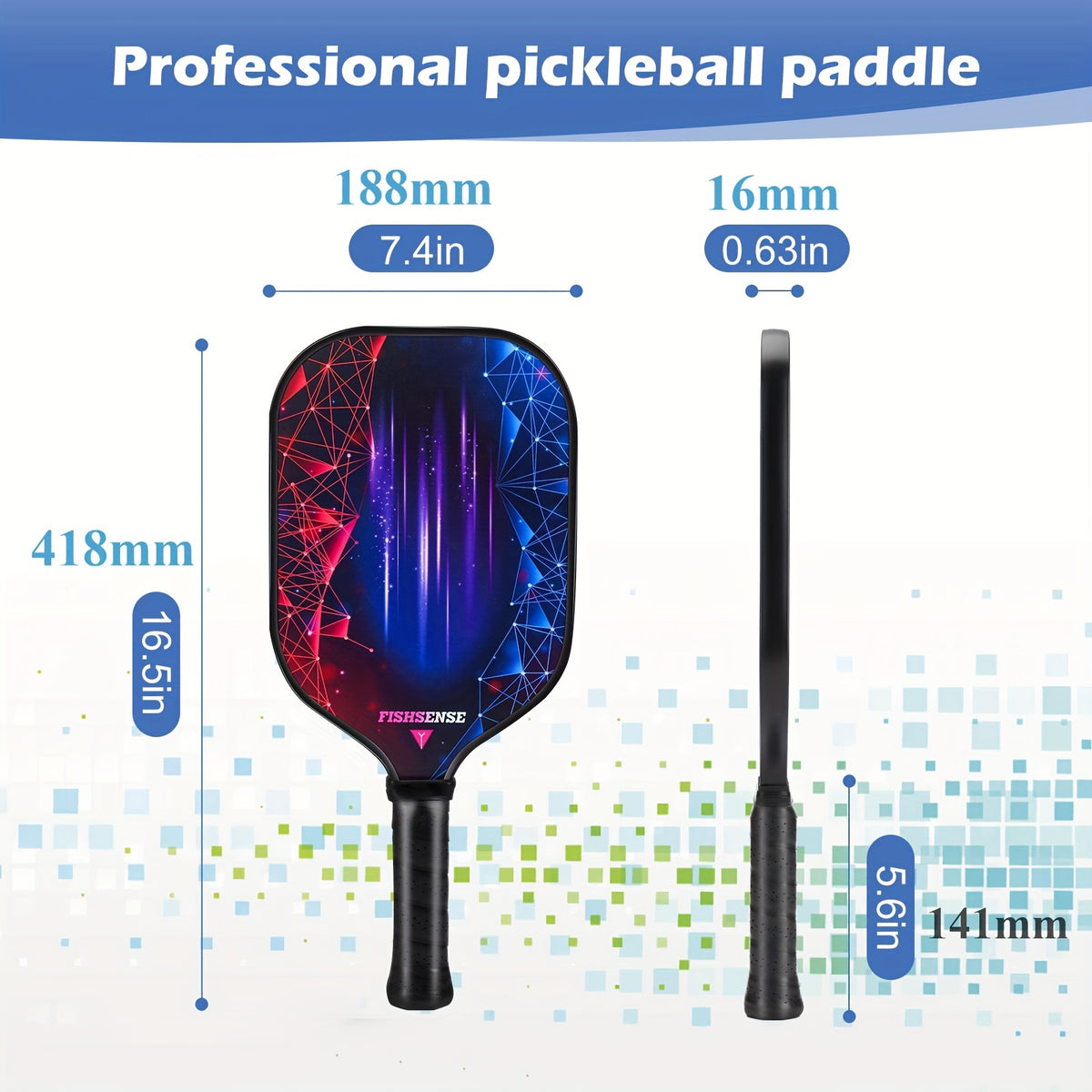 Pickleball Paddle Set + Balls + Overgrips + Carry Bag - Outdoor Training