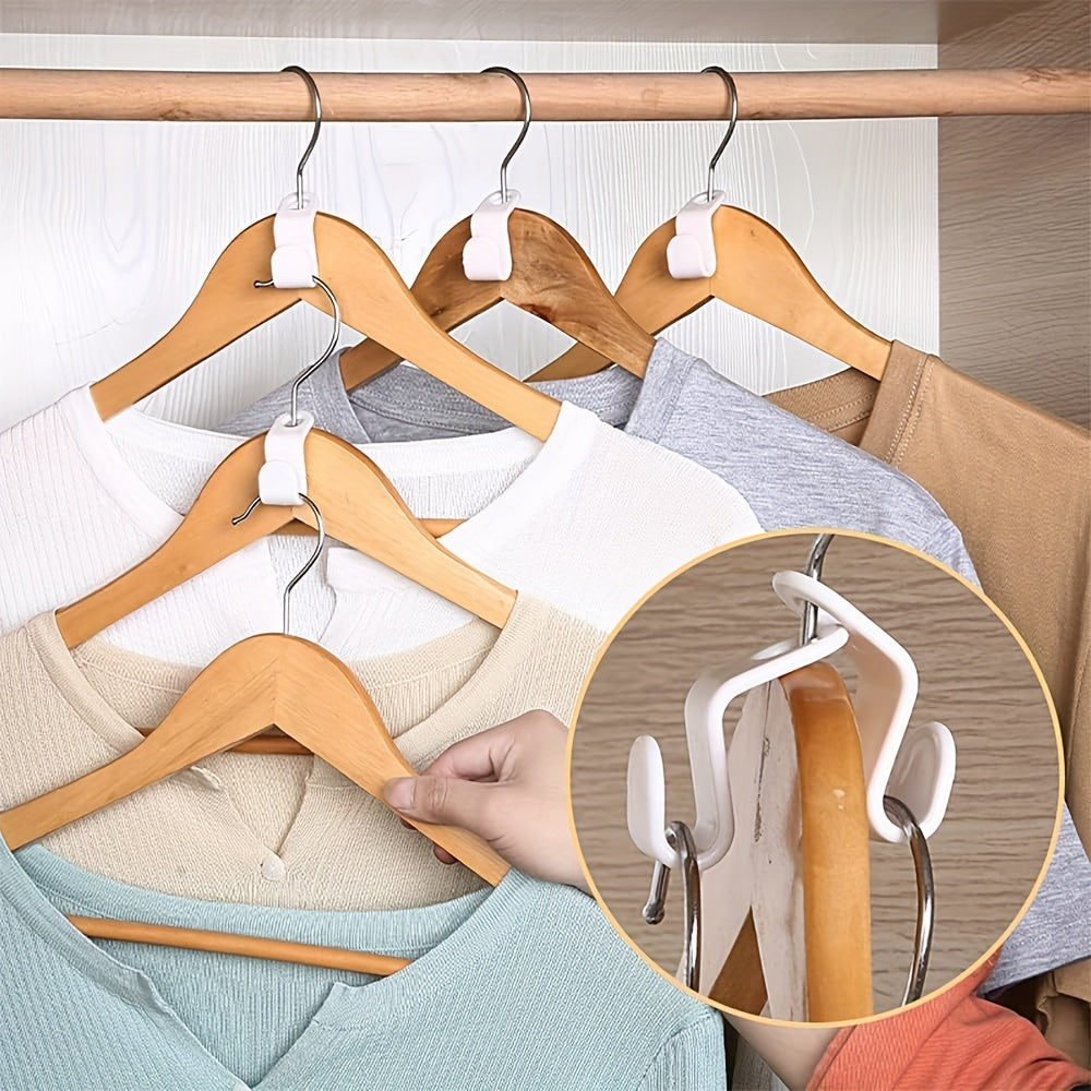 Plastic Clothes Hanger Hooks Heavy Duty Space Saving Organizer