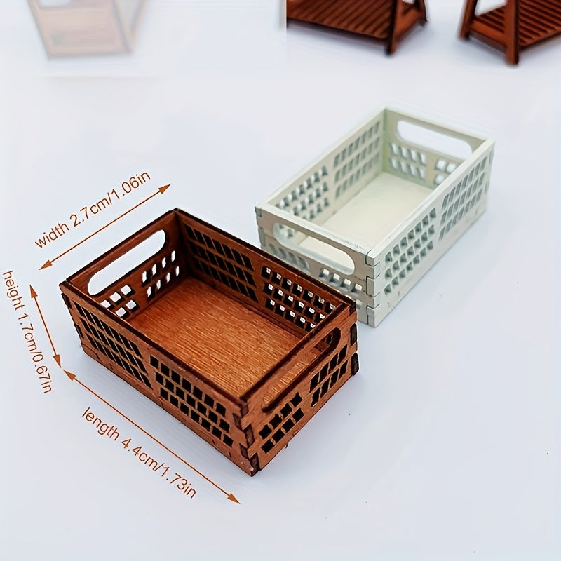 Dollhouse Mini Storage Box Scene Decoration Gift - No Electricity Required
