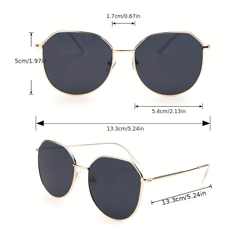 Geometric Frame Sunglasses Vintage Cat Eye UV400