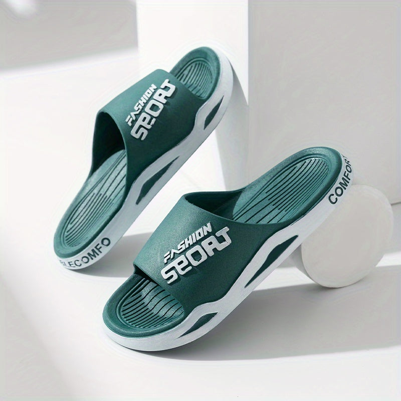 Men's Non Slip Slides Lightweight Slippers for Indoor Outdoor