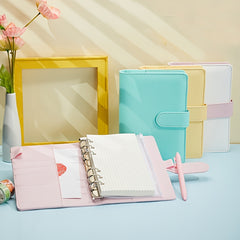 Macaroon A6 PU Leather Gift 4 in 1 Binder Notebook Cover