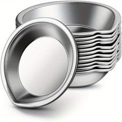 12pcs Stainless Steel Paint Palette for Students
