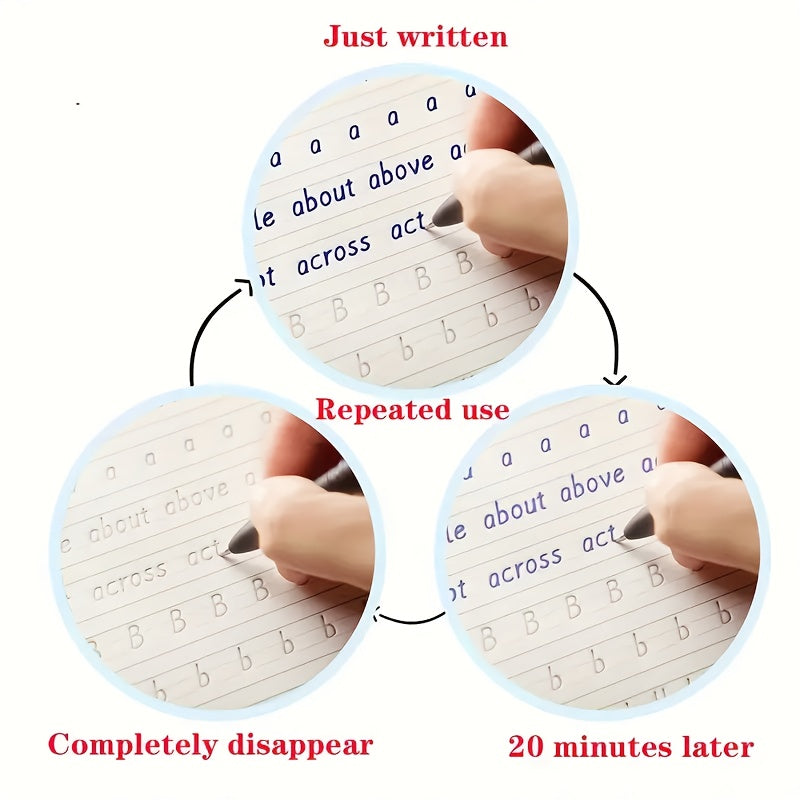 Hengshui Font English Practice Notebook for Middle School Students - Green Cover
