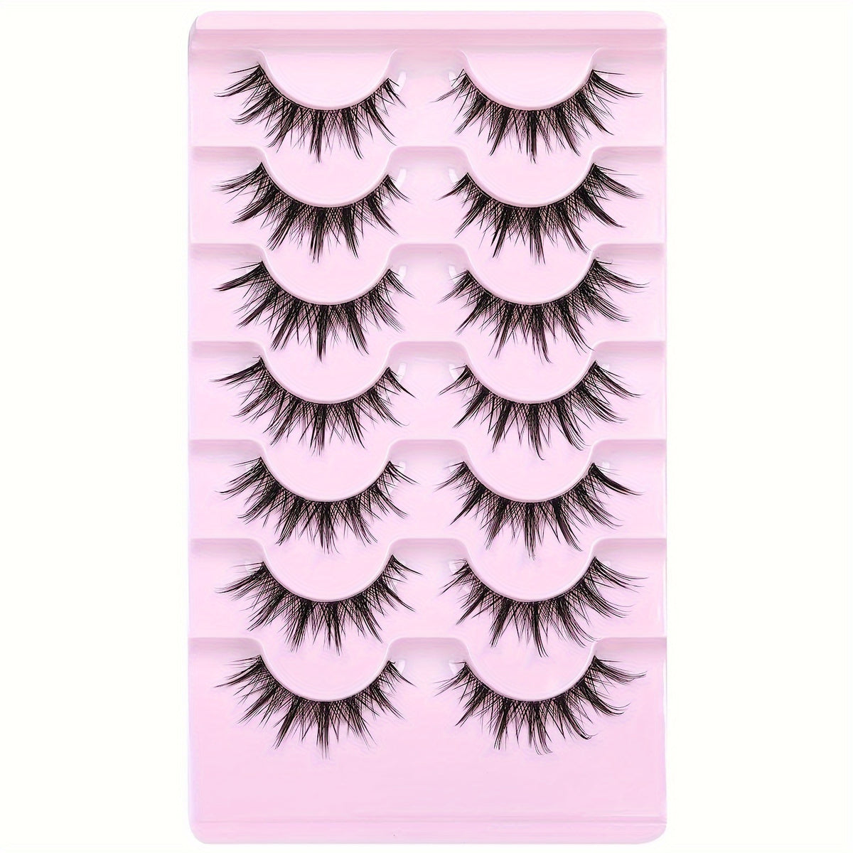 Natural Look Anime Lashes Cosplay False Eyelashes 3D Wispy Eyelashes