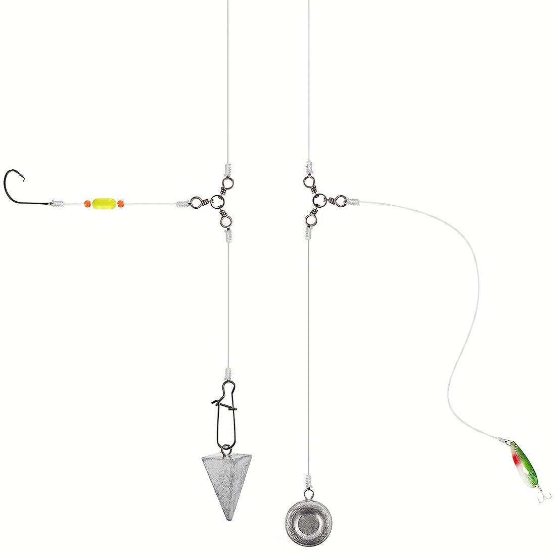 Stainless Steel 3-Way Swivel Fishing Tackle 25pcs