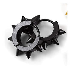 Barbed Titanium Steel Earrings Piercing Hoop Ear Cuffs