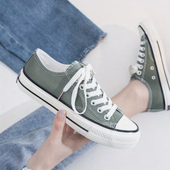 Men's Low Top Canvas Shoes Summer Breathable Non Slip