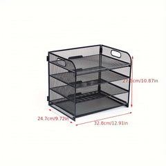 Office Desktop Metal File Rack Data Storage Frame