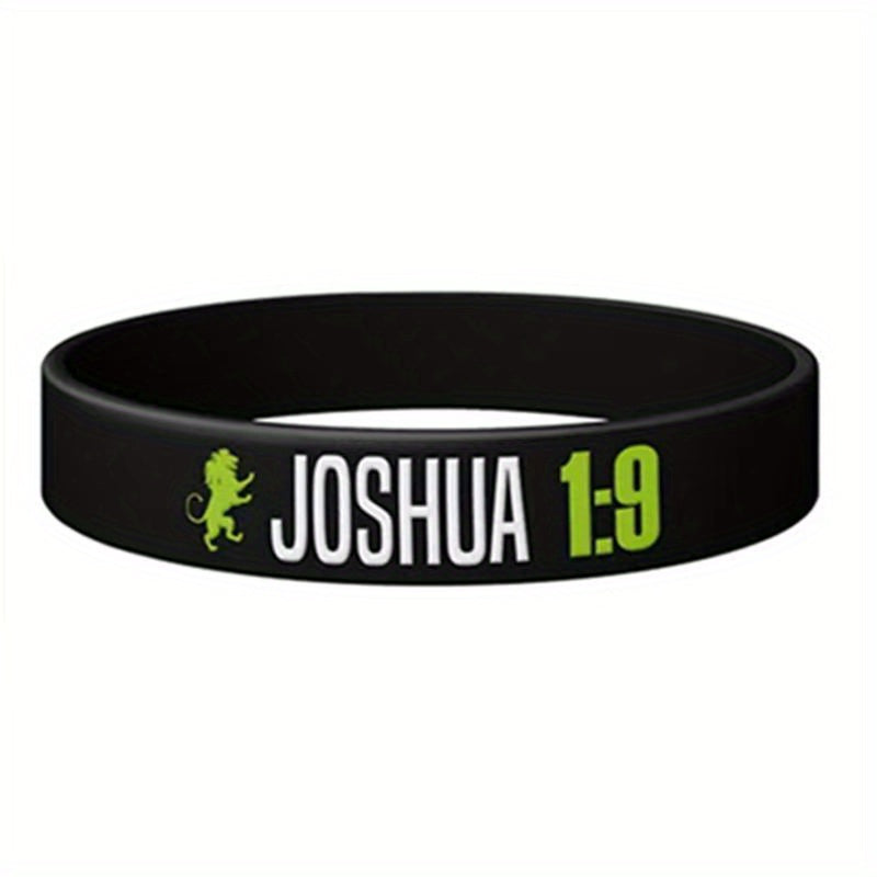 Bible Scripture Silicone Bracelet, Waterproof Rubber Wristband