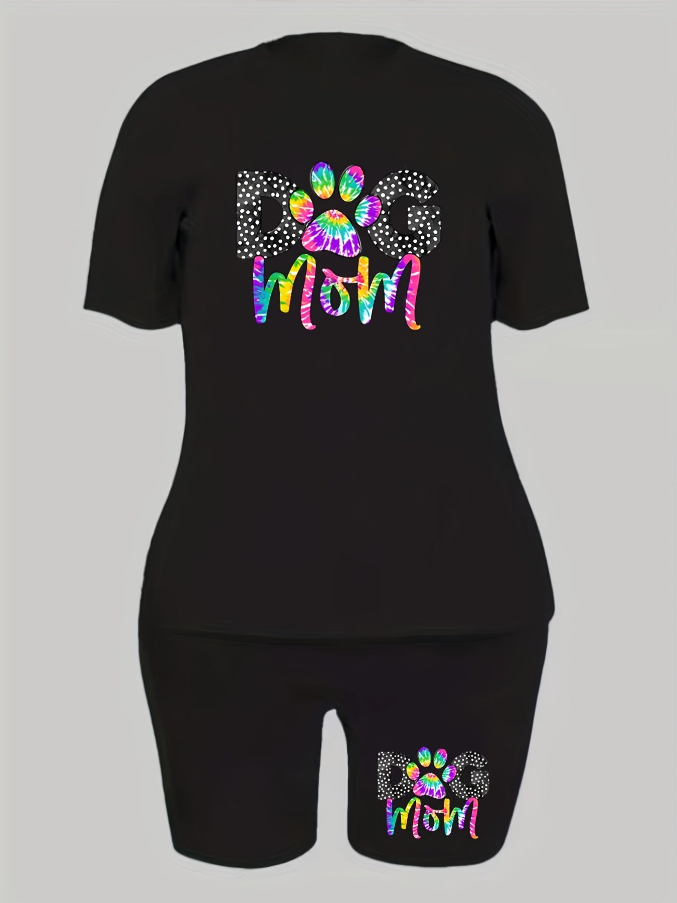  Paw & Art Print 2pc Set Top & Shorts