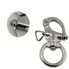 Stainless Steel Swivel Snap Hook Quick Release Buckle Outdoor Camping