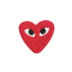 14pcs Colorful Heart Iron On Patches Sew On Embroidered Applique