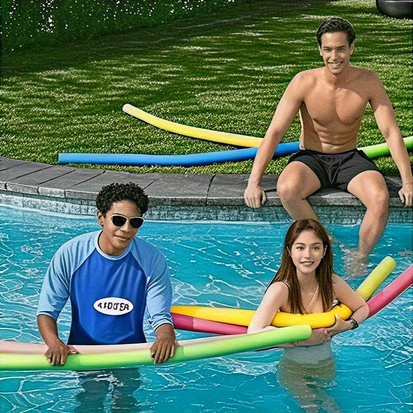 Vibrant Pool Noodles 3pcs Foam Durable PVC Swimming Accessories Mixed Colors