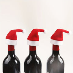 10pcs Christmas Hat Cutlery Cover Cloth - Tableware Storage & Decoration