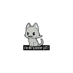 6pcs Animals Alloy Brooch Cartoon Rabbit Hamster Letter Anti-slip Button