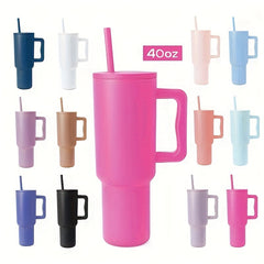 40oz Stainless Steel Tumbler With Lid - Portable Thermal Water Bottle