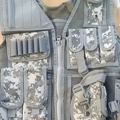 Outdoor Camouflage Tactical Vest - Breathable & Adjustable for Combat Games
