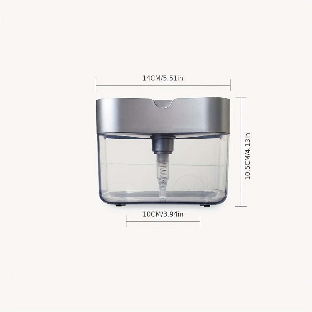 Kitchen Soap Dispenser & Sponge Holder Combo for Cleaning