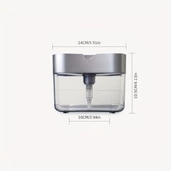 Kitchen Soap Dispenser & Sponge Holder Combo for Cleaning