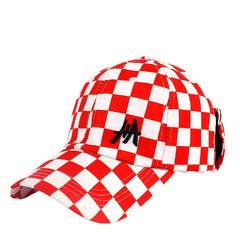 Plaid Baseball Cap Lightweight Adjustable Sun Hats Unisex Casual Dad Hats