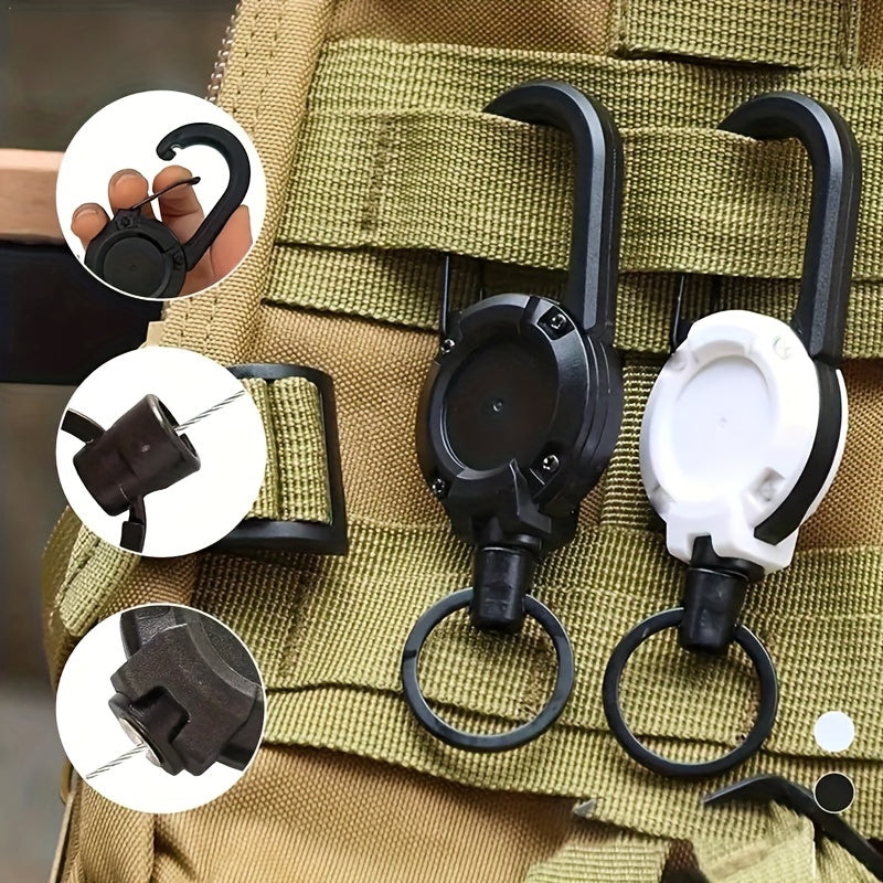 Tactical Telescopic Keychain Retractable Hook Outdoor Multitool