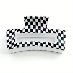 Plaid Pattern Hollow Hair Claw Shark Claw Hair Accessories