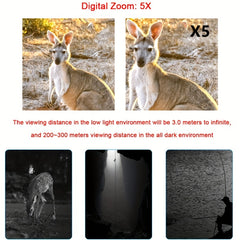 Night Vision Device 3W 850nm Infrared Light 128GB TF Card