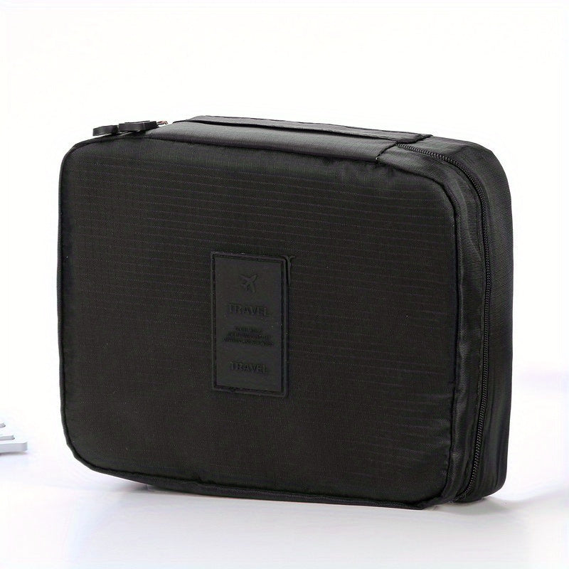 Solid Zipper Storage Bag Portable Travel Accessories Cosmetic Bag