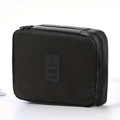 Solid Zipper Storage Bag Portable Travel Accessories Cosmetic Bag