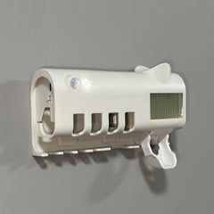 UV Toothbrush Holder with Squeeze Rack