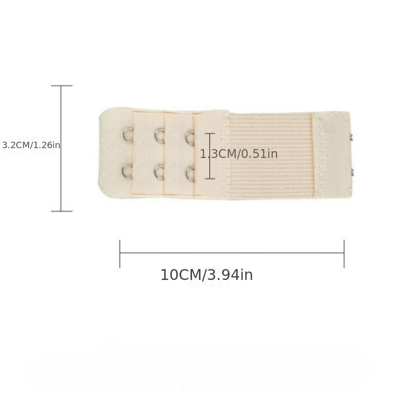 3pcs Elastic Bra Strap Extenders Comfortable Adjustable Bra Band