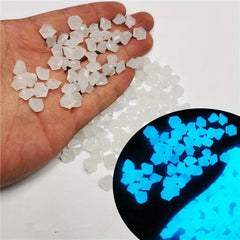 300 Glow Dark Garden Pebbles Outdoor Aquariums Decor