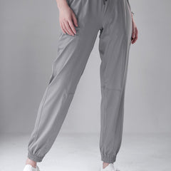Women's High Waisted Sweat Pants Solid Jogger Yoga Pants