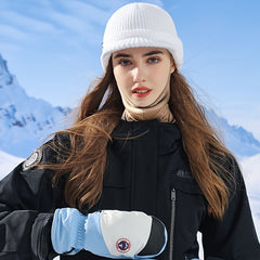 Women's Ski Mask Scarf Warm Velvet Windproof Waterproof