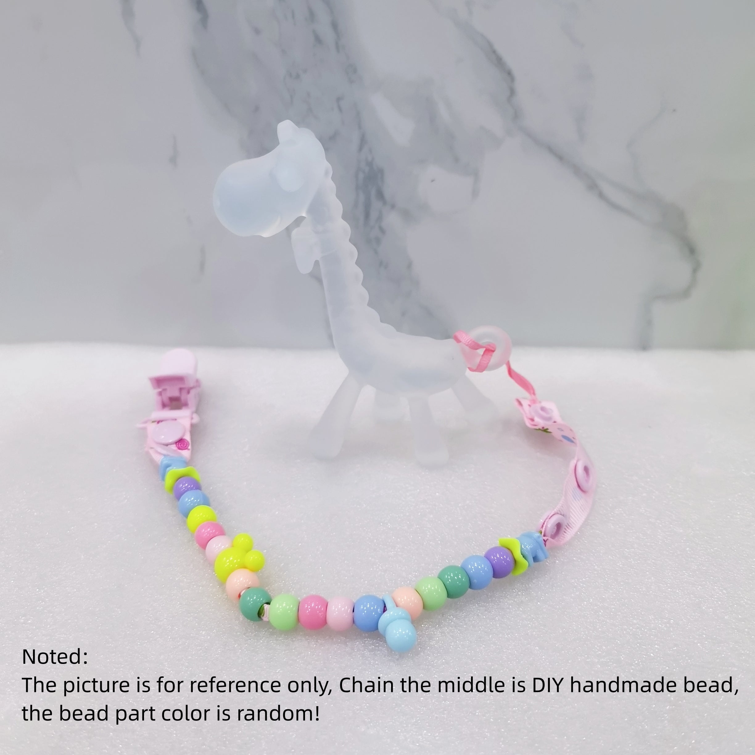2pcs BPA Silicone Baby Teether Toy Chain Pack