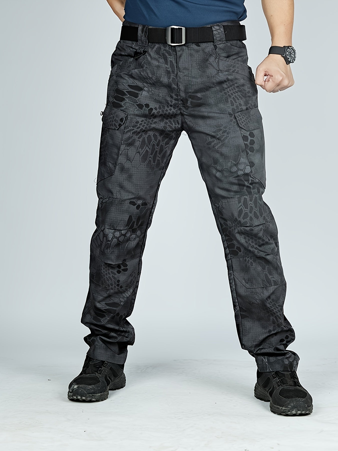 Men's Cargo Pants All Over Print Relaxed Fit Loose Tactical Pants