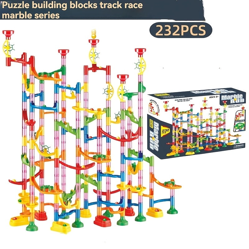 232pcs Puzzle Building Block Track Ball Toy