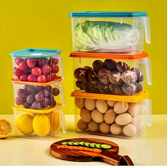 Large Capacity Refrigerator Storage Box With Lid And Handle