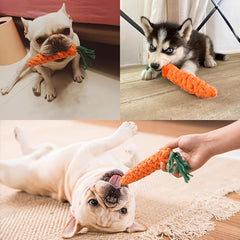 Pet Knot Toy For Dog & Cat Carrot Shape Dog Chew Toys