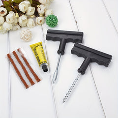 28pcs Tire Repair Tool Set For Tubeless Tyre Puncture Quick Repairing Kit