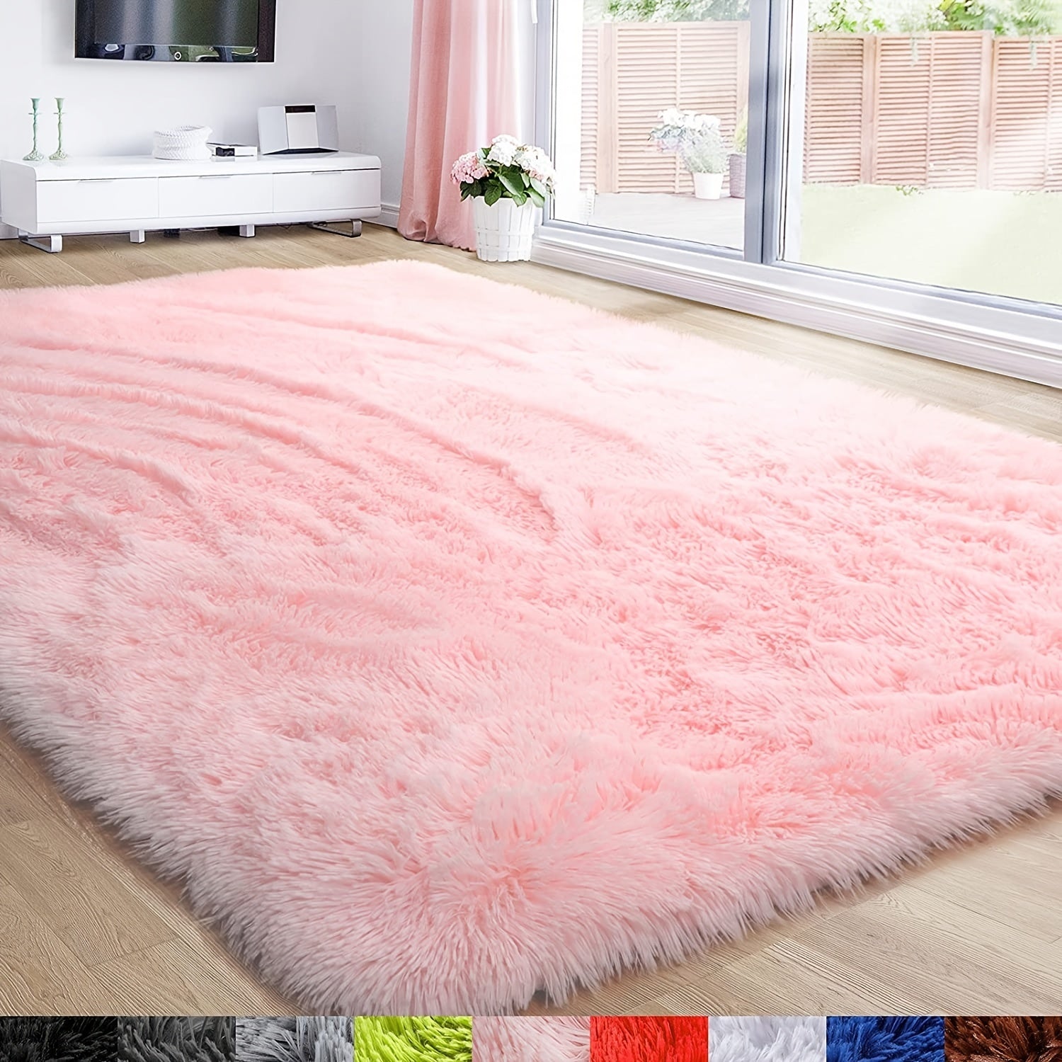 Plush Fabric Floor Mat Area Rug Carpet 200x280cm