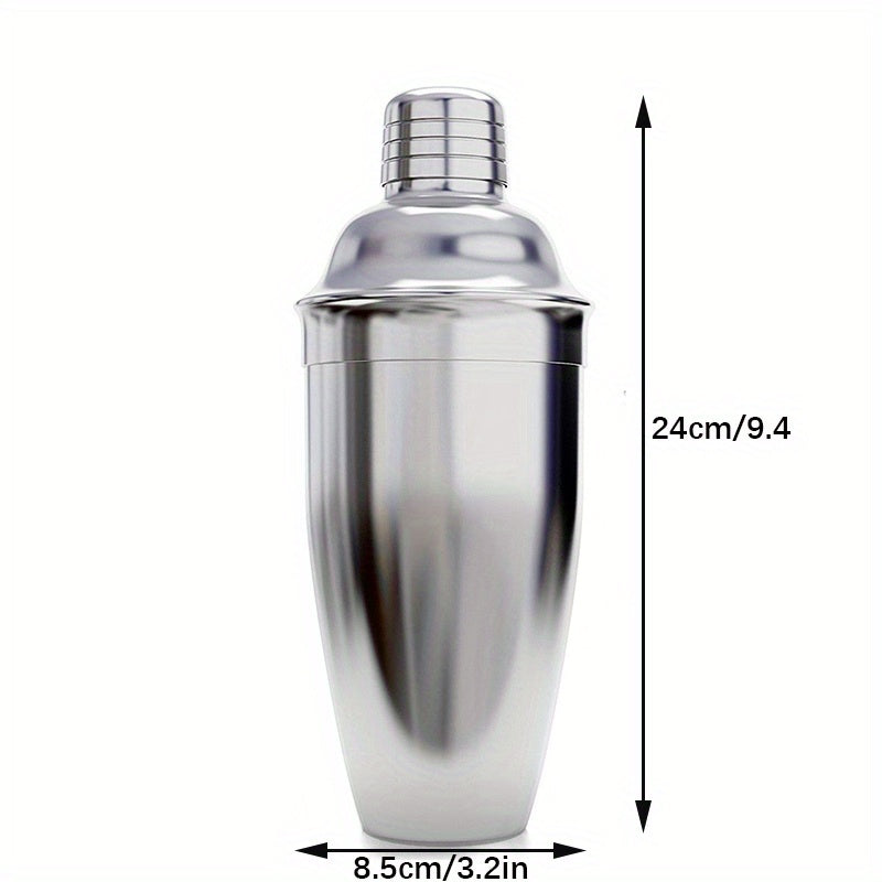6pcs Stainless Steel Cocktail Shaker Bartender Shaker Party Bar Tool