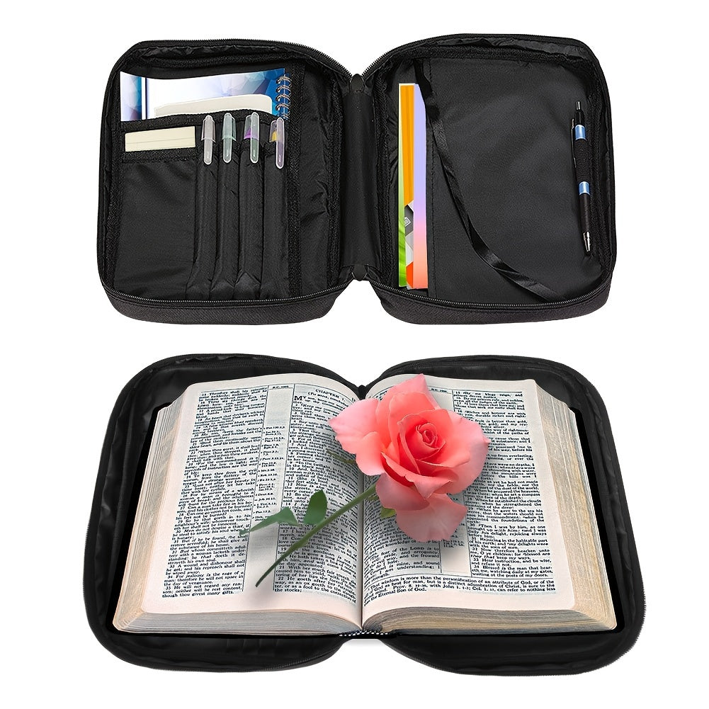 Bible Cover My Grace Is Enough Floral Carrying Bag