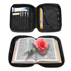 Bible Cover My Grace Is Enough Floral Carrying Bag