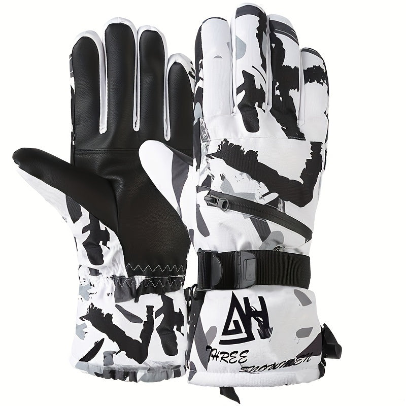 Winter Ski Gloves Warm Windproof Waterproof Touch Screen Gloves